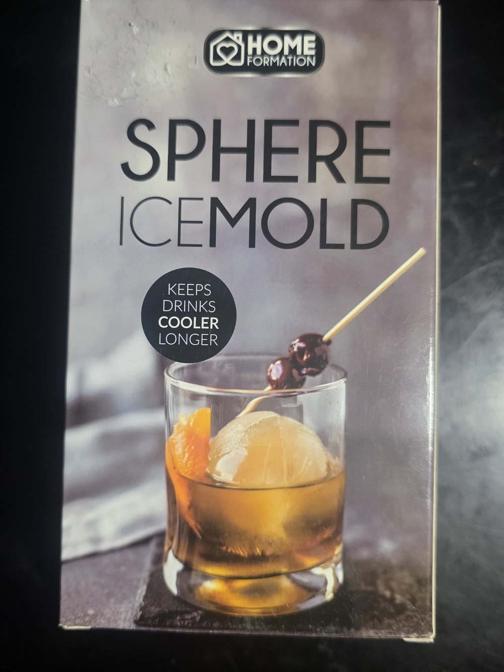 Home Formation Sphere Ice Cube Mold Set (2 Pack) 2.5in Leakproof Stackable